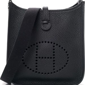 Hermès Evelyne TPM Black with Silver Hardware SHW NEW